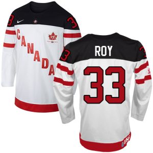 Olympic Hockey Patrick Roy Authentic Kinder Weiß – Team Canada #33 100th Anniversary